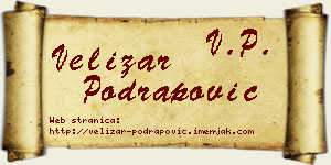 Velizar Podrapović vizit kartica